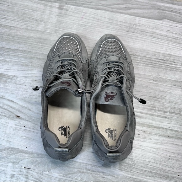Dbeck AirWalker Ultralight Breathable Mesh Gray Suede Comfort Shoes Men’s Size 8 - Picture 10 of 14